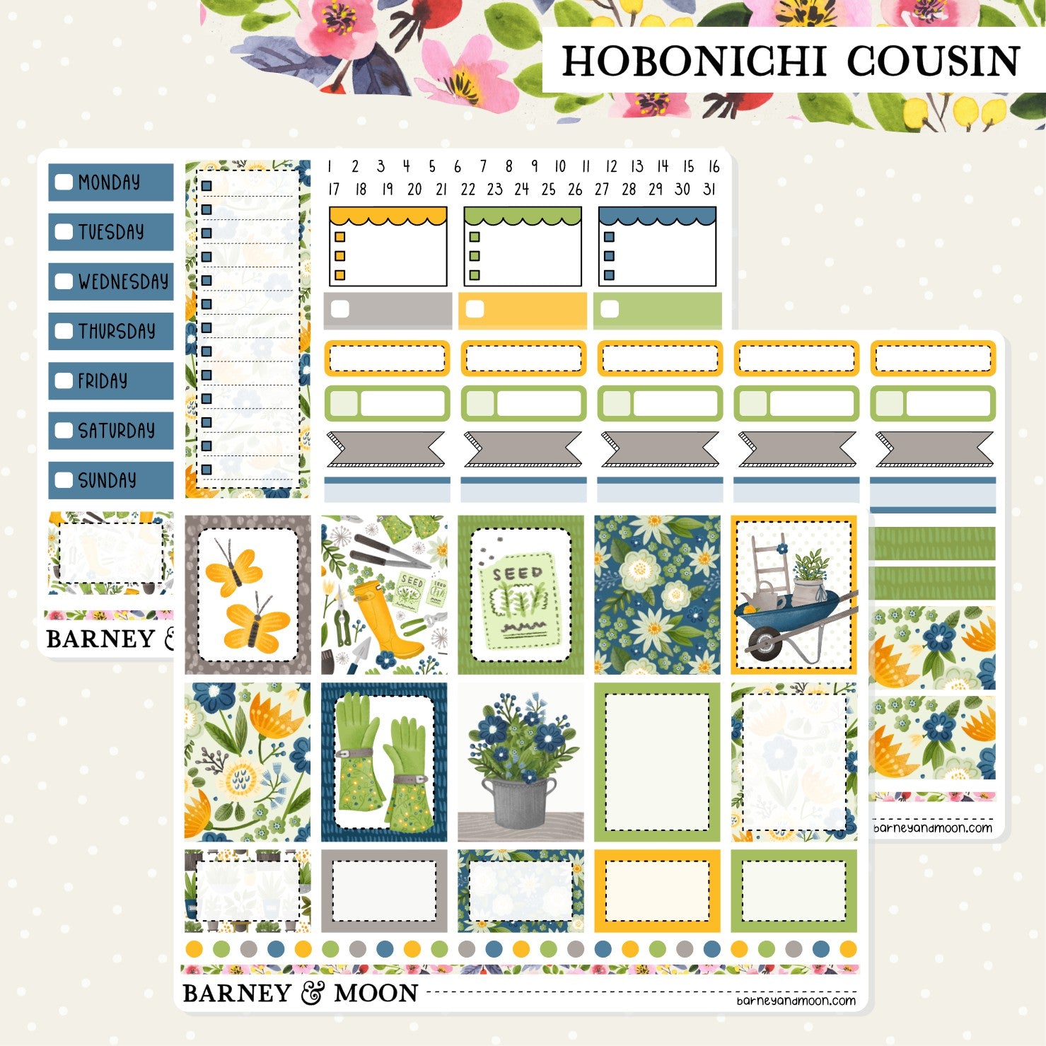 Hobonichi Cousin Planner Stickers