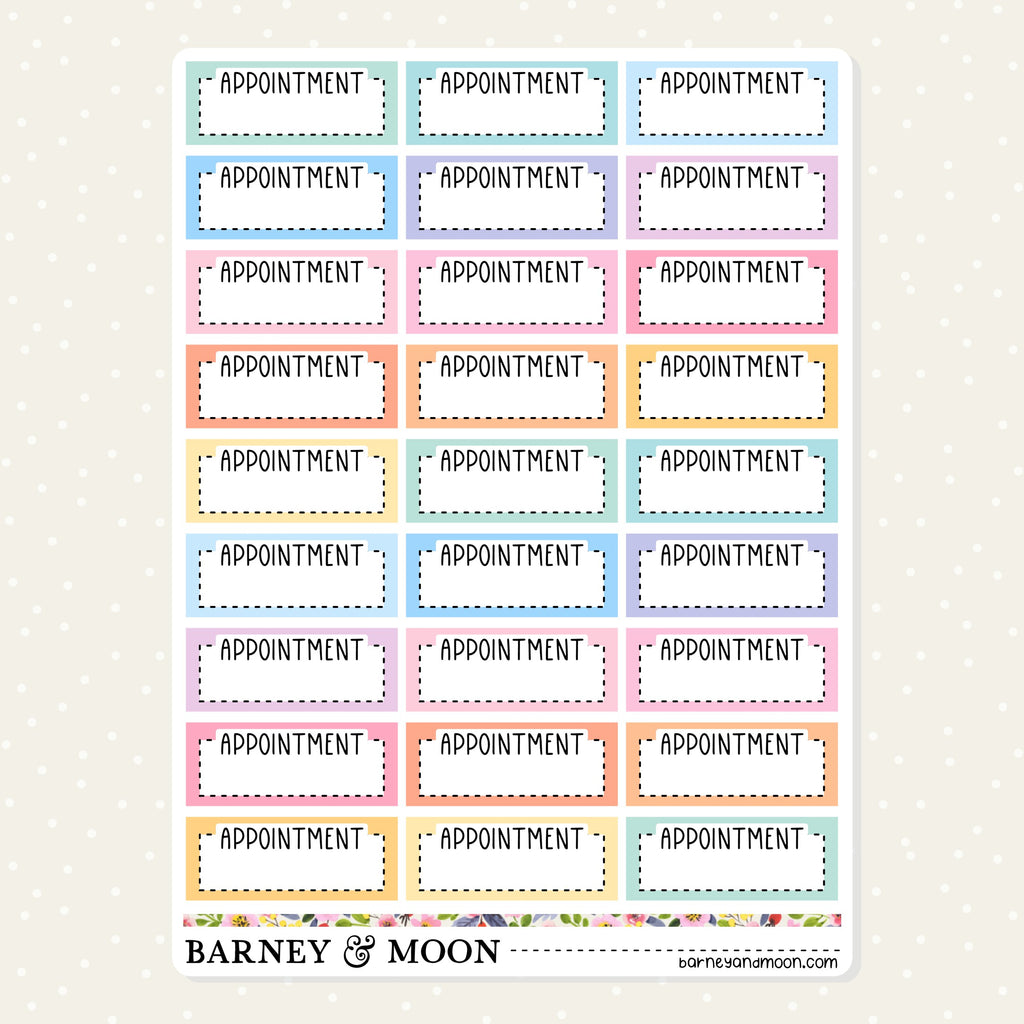 appointment planner stickers for planning