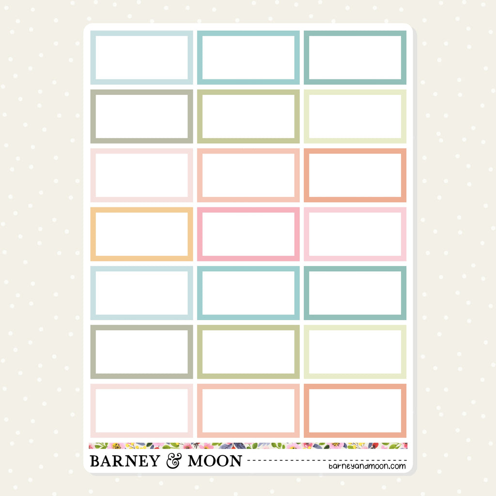 basic half box planner stickers for NDIS planning
