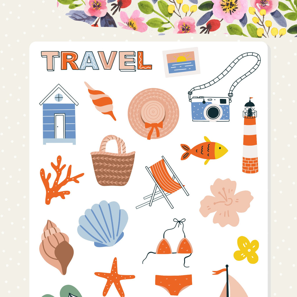 holiday travel planning planner stickers australia