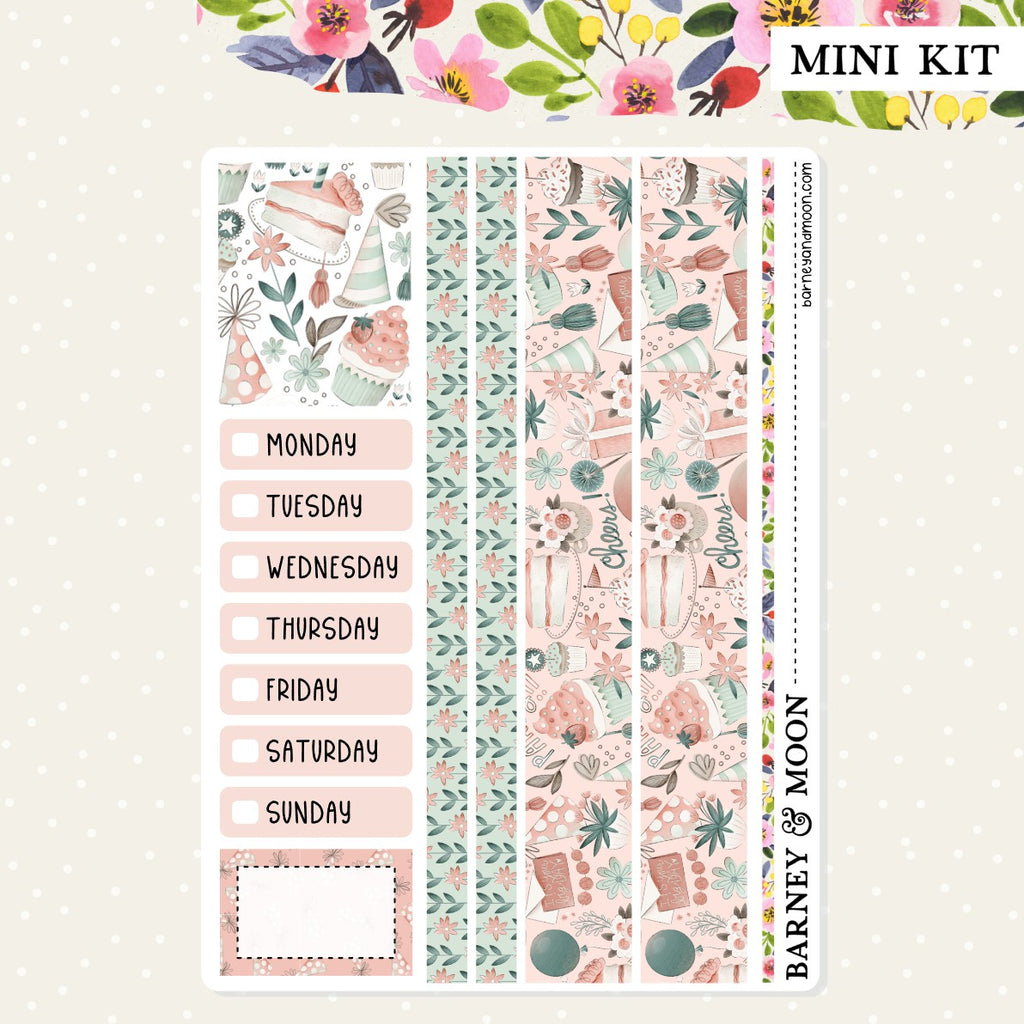 Mini Weekly planner sticker kit filled with stickers perfect for your functional and decorative planning needs