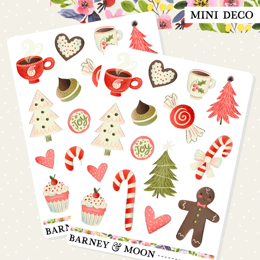Adorable stickers for adding that extra touch to your Christmas planner or journaling layouts