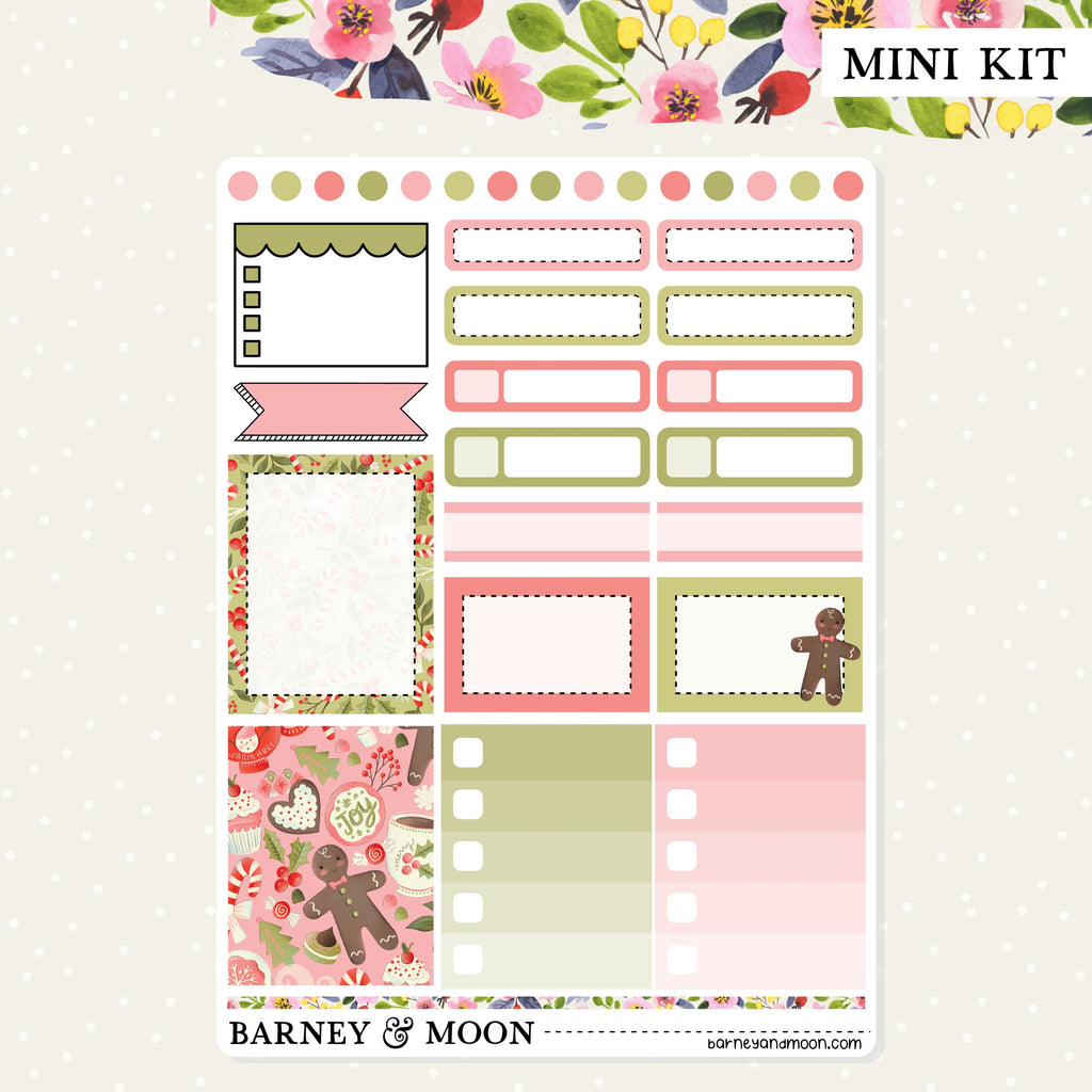 Weekly planner sticker kit filled with stickers perfect for your functional and decorative Christmas planning needs