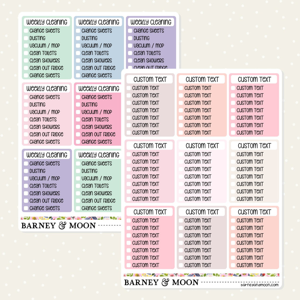 Celestial Wildflowers  Decorative Planner Stickers – Barney and Moon