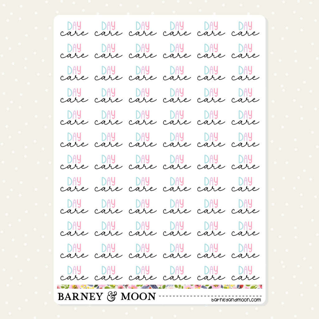 daycare childcare planner stickers