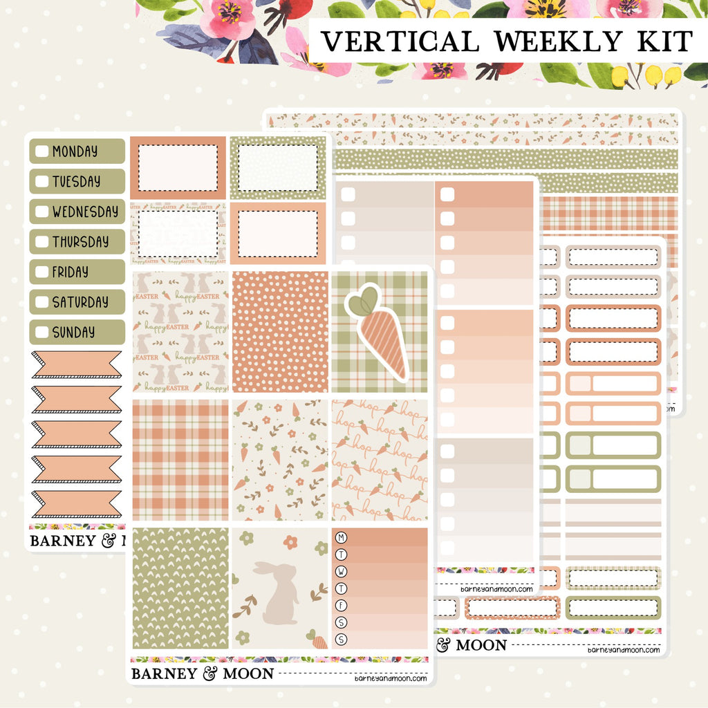 Easter weekly planner sticker kit filled with stickers perfect for your functional and decorative planning needs