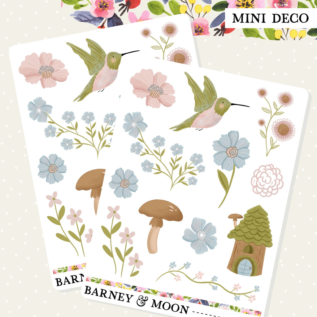  Cute garden-themed planner stickers for adding an extra touch to your planner and journaling layouts