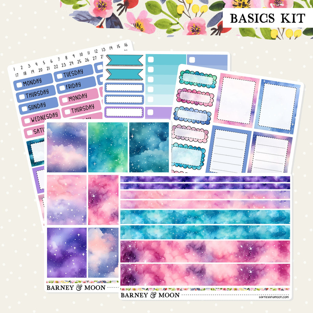 Galaxy functional planner sticker kit for planning