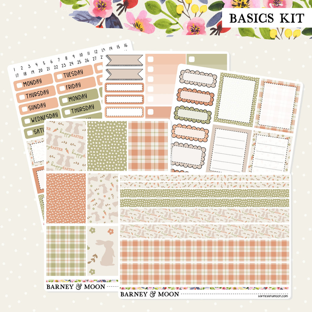 Easter functional weekly planner sticker kit for planning