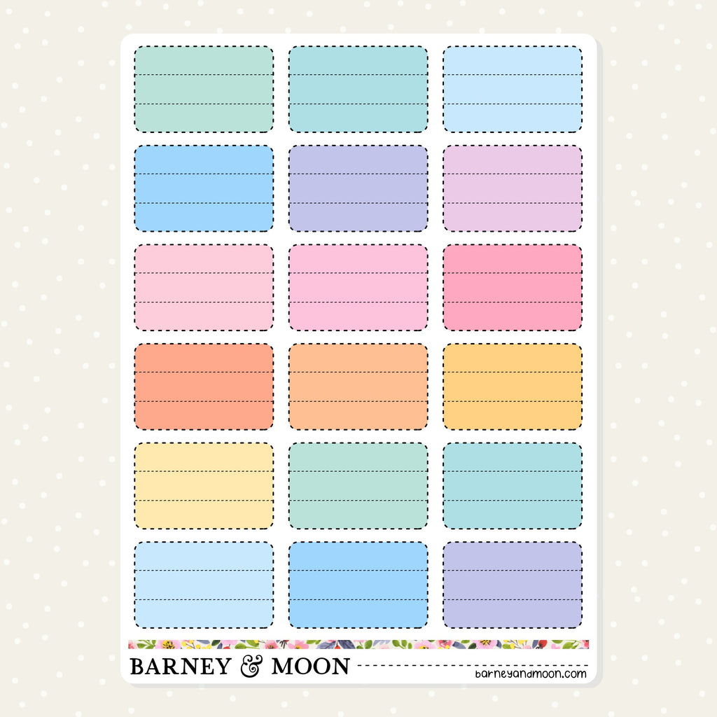 Cute and colourful functional stickers for your everyday planning needs