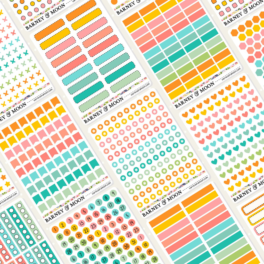 mini functional planner stickers for your functional diary planning, calendar and journaling needs