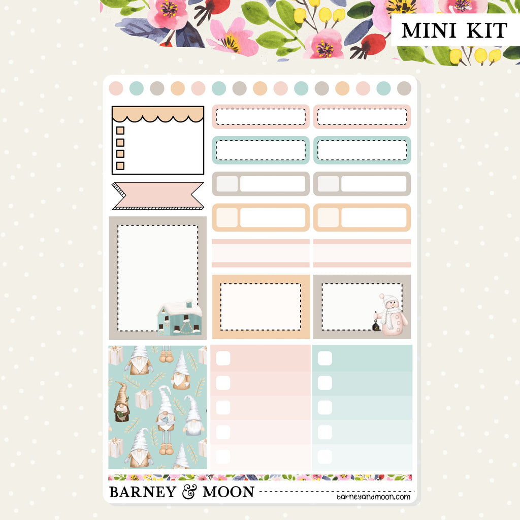 Weekly planner sticker kit filled with stickers perfect for your functional and decorative Christmas planning needs