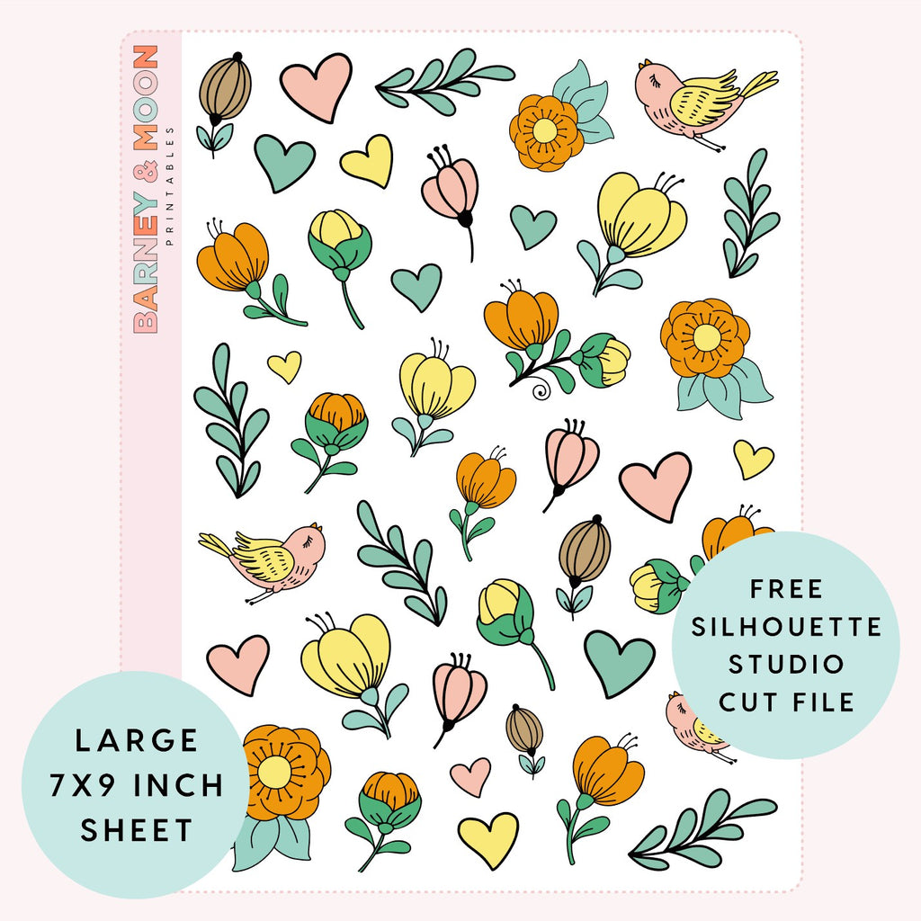 printable decorative planner stickers for planning bullet journal