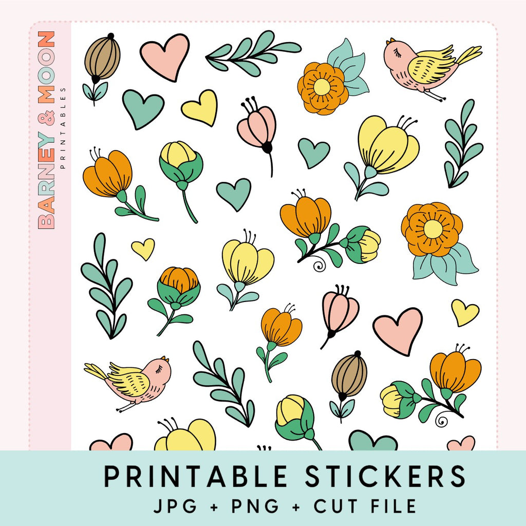 printable decorative planner stickers for planning bullet journal