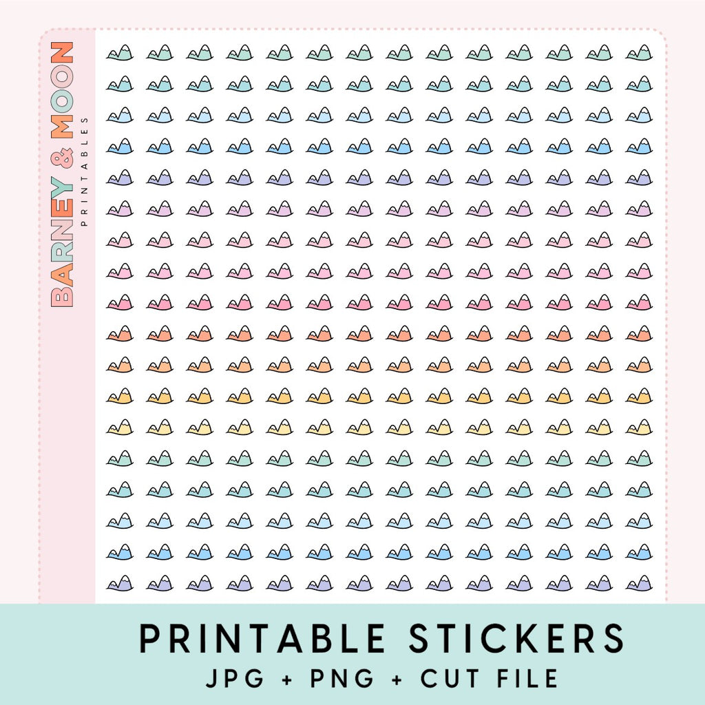 printable mini icon planner stickers