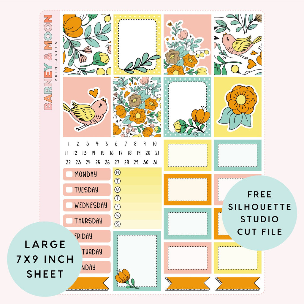 printable weekly planner sticker kit for planning