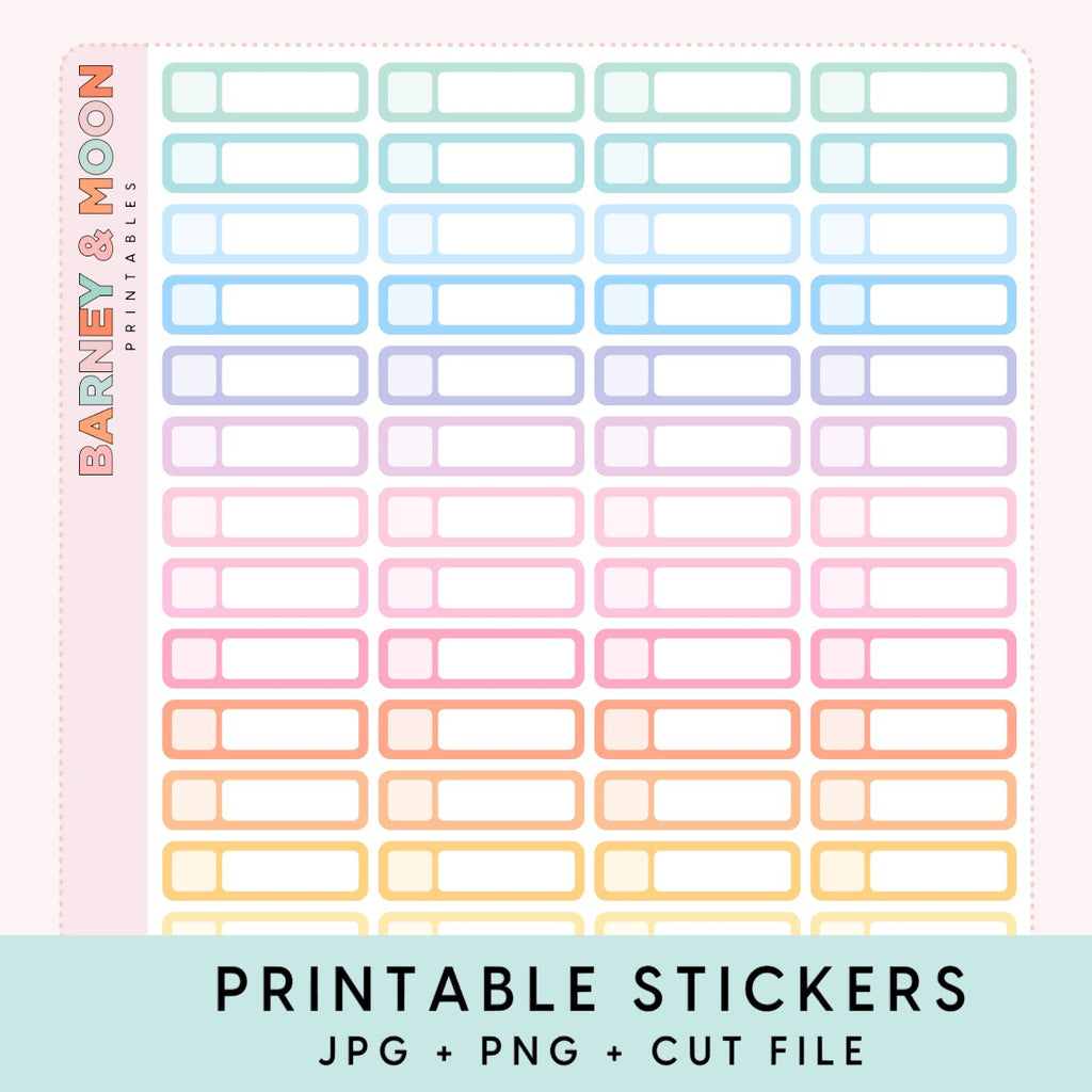 printable planner stickers 11mm event label for planning