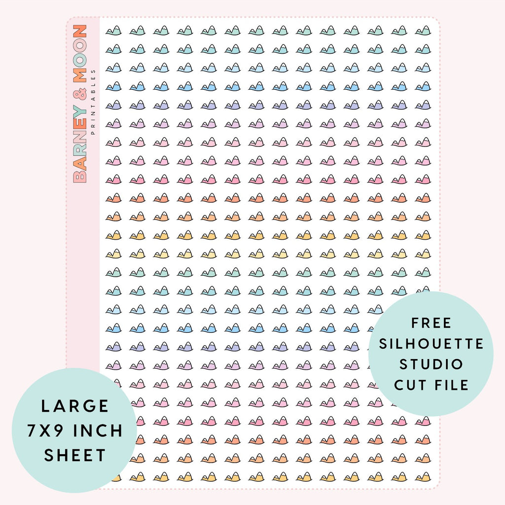 printable mini icon planner stickers