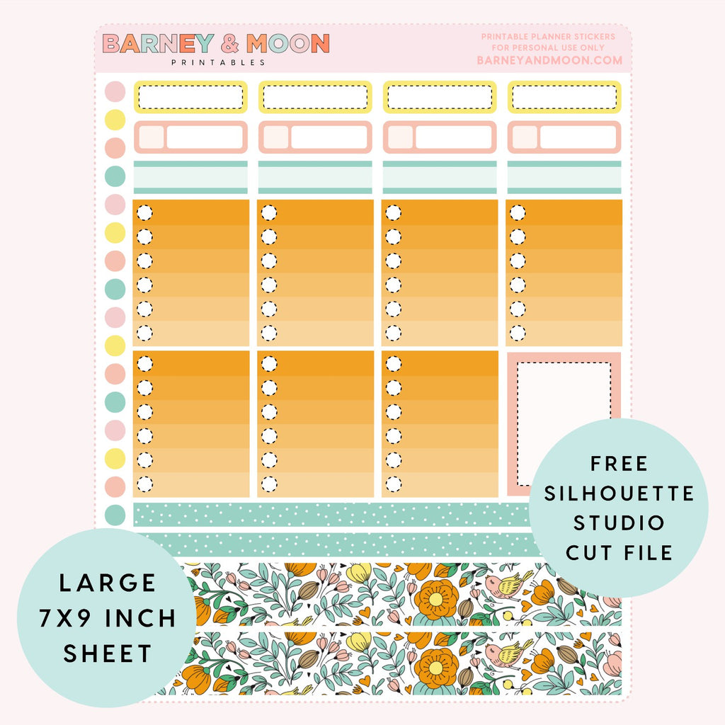 printable weekly planner sticker kit for planning