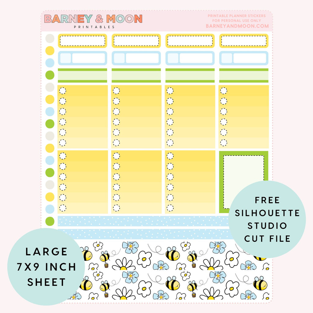 printable weekly planner sticker kit for planning