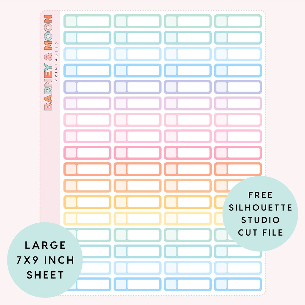 printable planner stickers 11mm event label for planning