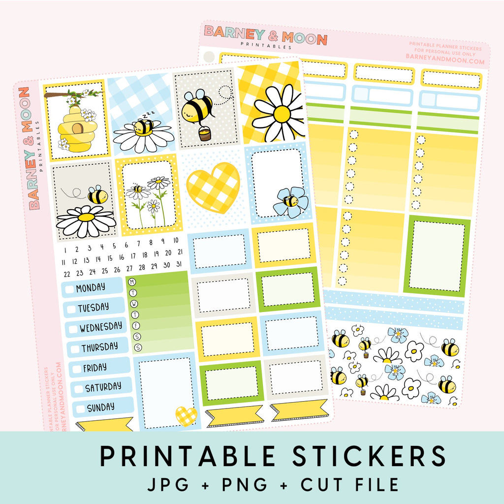 printable weekly planner sticker kit for planning