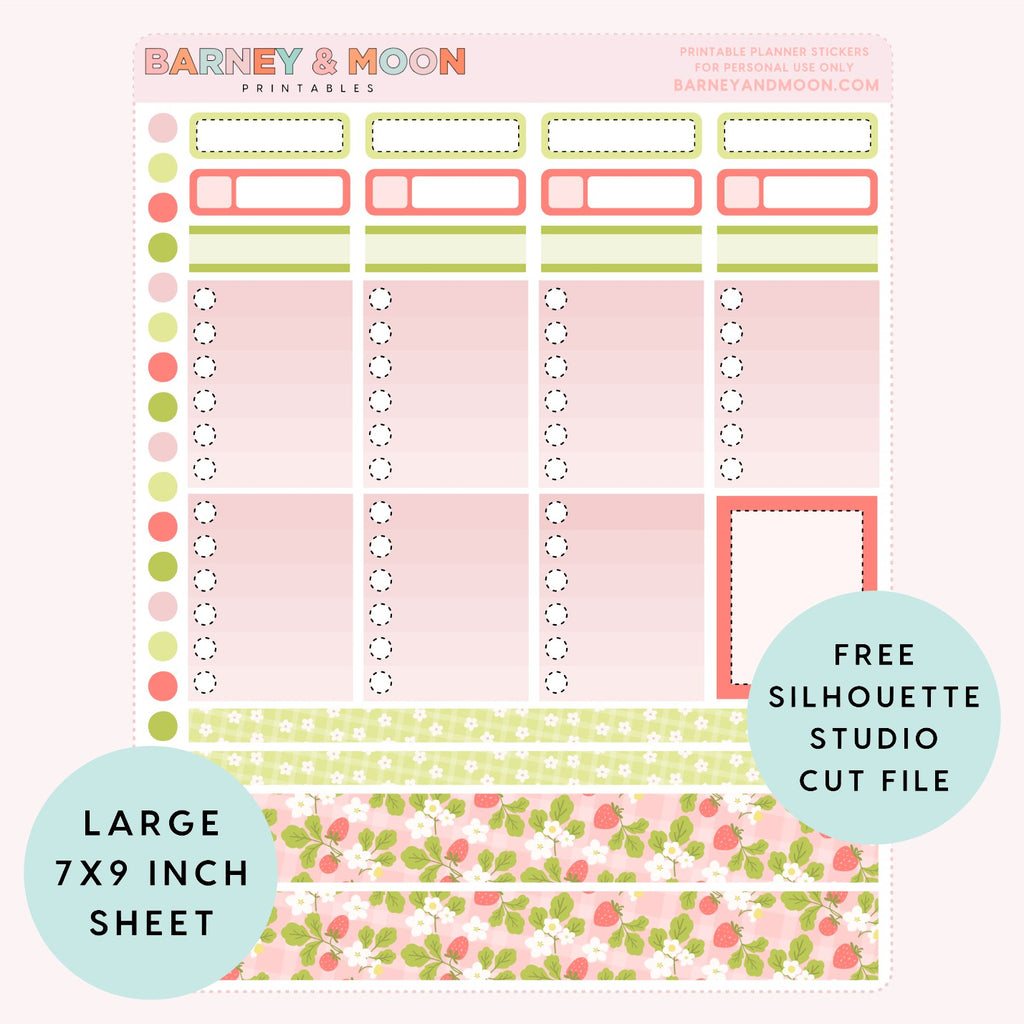 printable weekly planner sticker kit for planning