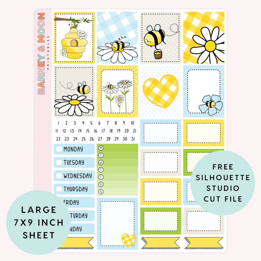 printable weekly planner sticker kit for planning