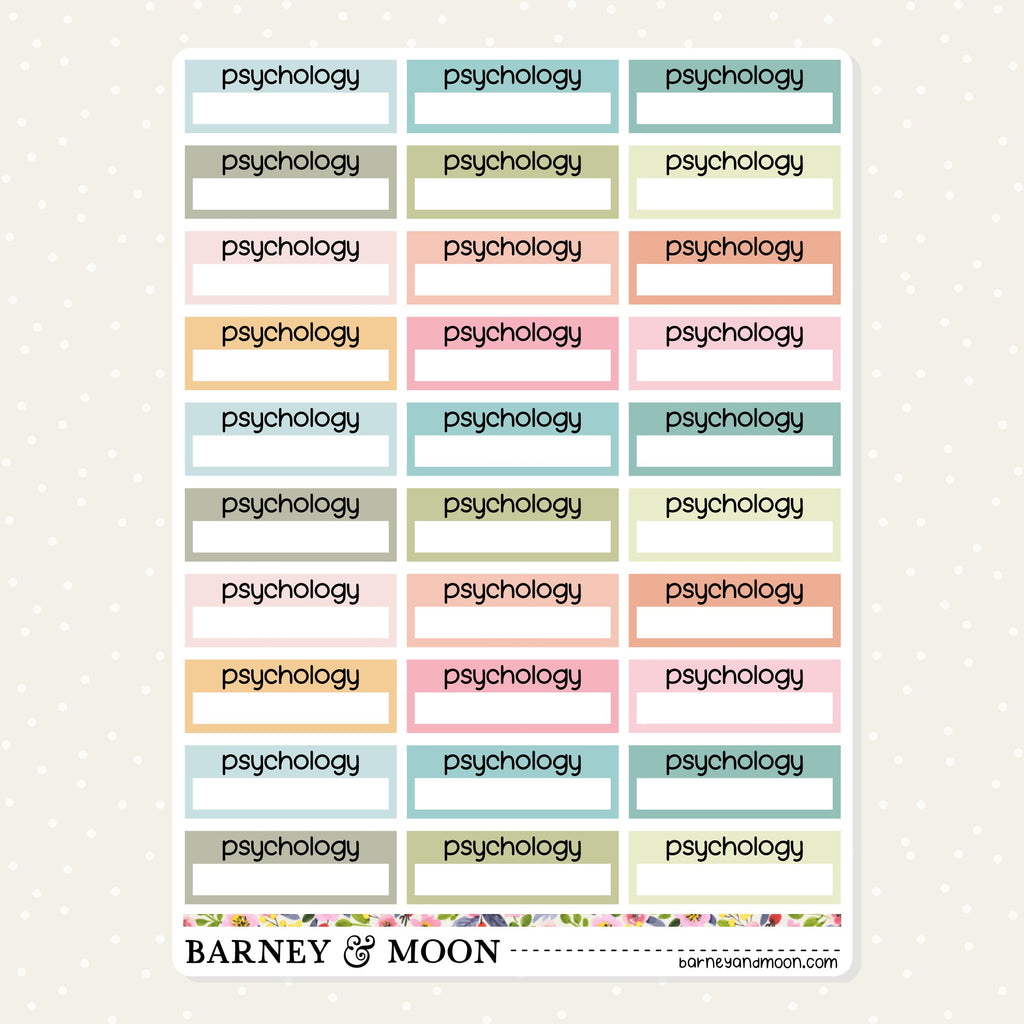 NDIS planner stickers for tracking your psychology appontments