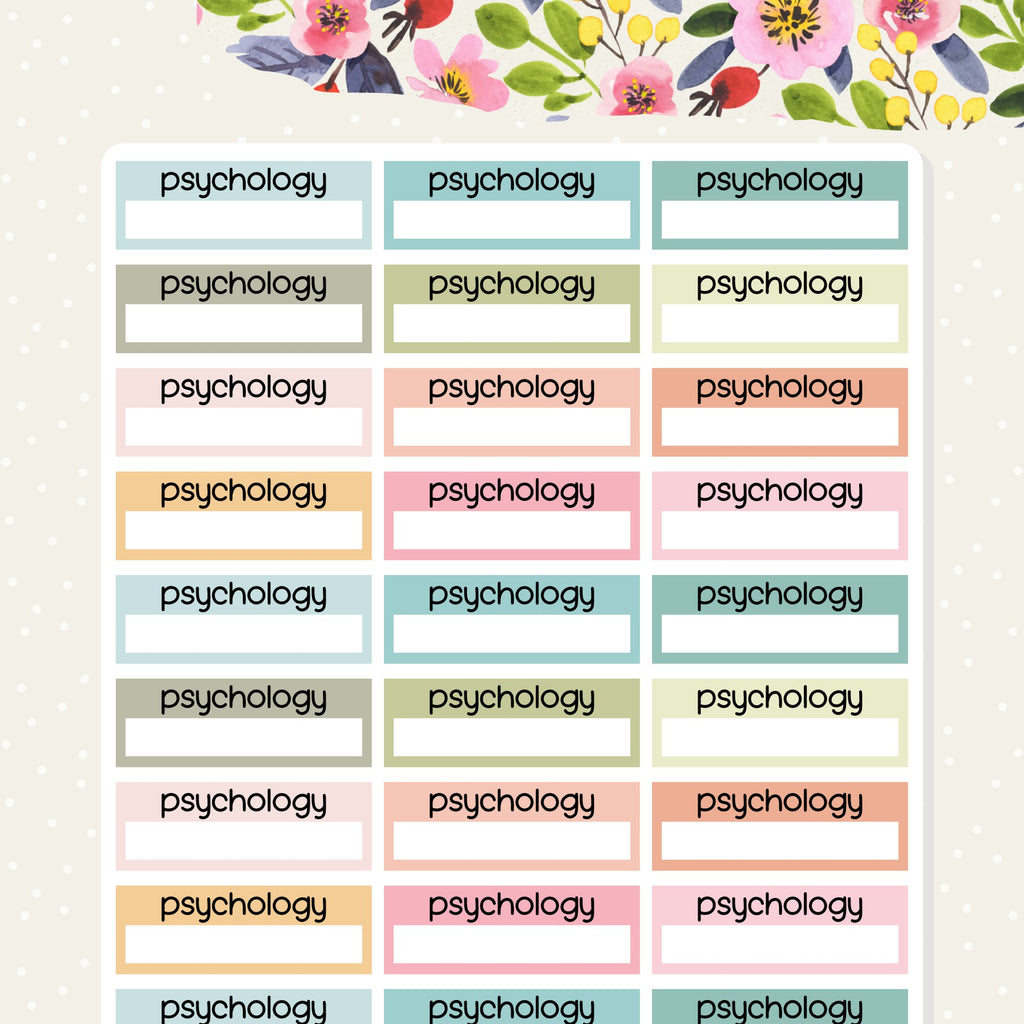 NDIS planner stickers for tracking your psychology appontments