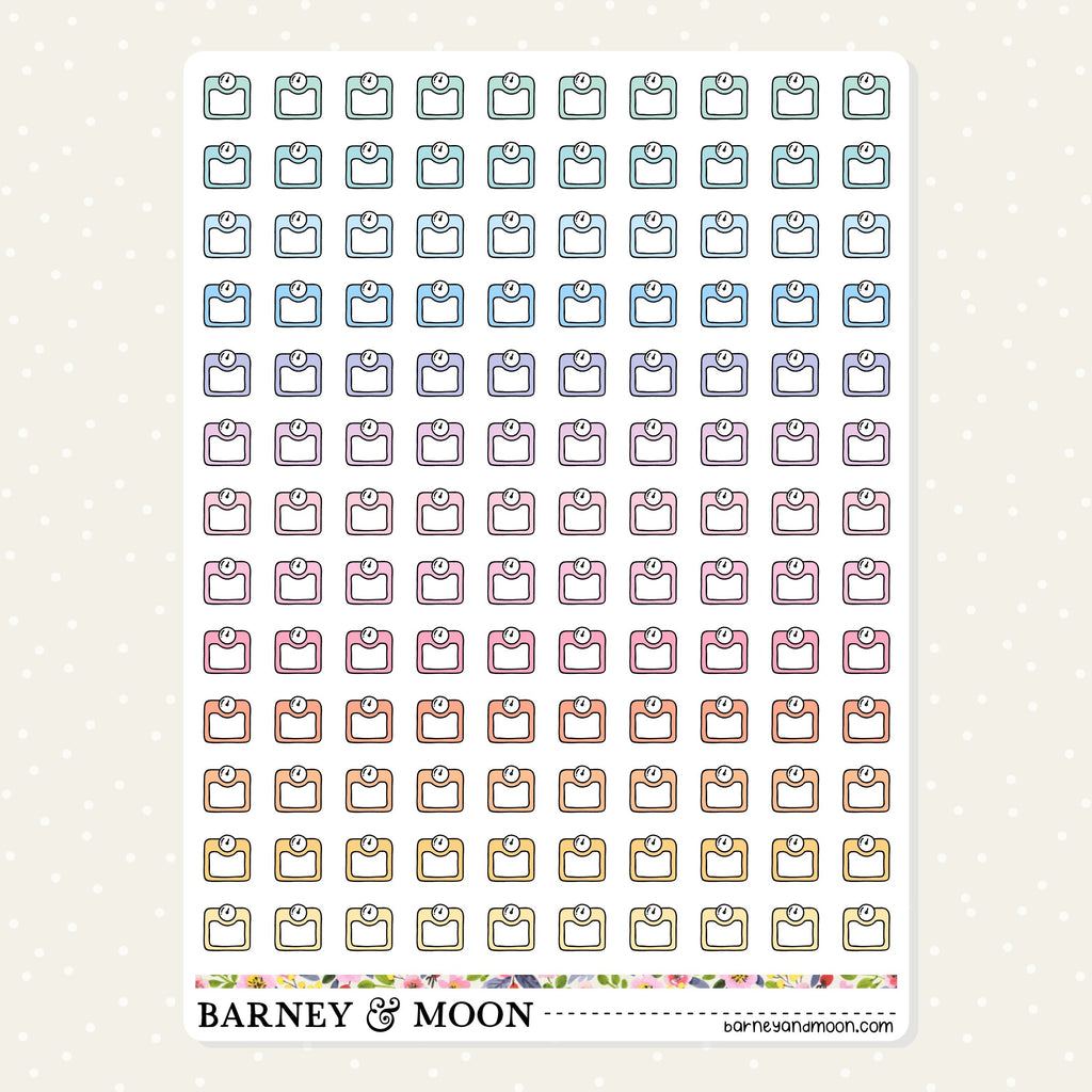 Cute icon planner stickers for your functional planning needs