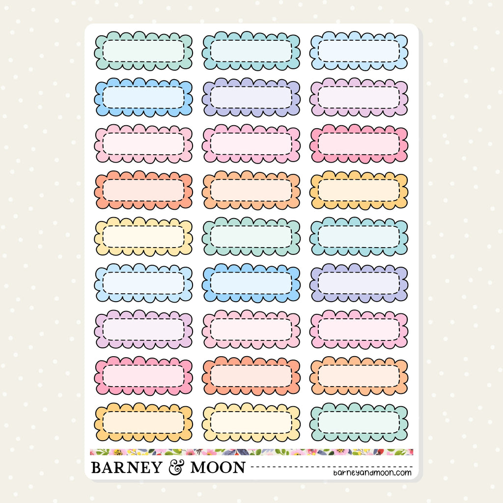 Cute and colourful functional stickers for your everyday planning needs